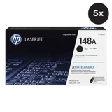 HP 148A Black Toner Cartridge - Five Pack