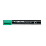Staedtler Lumo Permanent Marker Bullet Green Box of 10