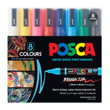 Posca PC-5BR Paint Marker Assorted Pack 8