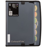 Cowhide Zip Expansion File Black Box 6
