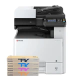 Kyocera M8124cidn Colour MFP & TK-8119 CMYK Toner Bundle