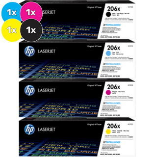 HP 206X Toner Cartridges Value Pack  - Includes: [1 x Black, Cyan, Magenta, Yellow]