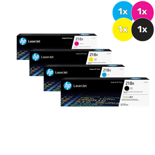 HP 218X (W2180X) Toner Cartridge Bundle [1 x Black, Cyan, Magenta, Yellow]