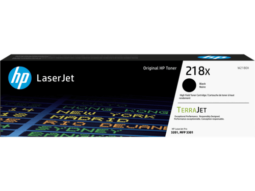 Genuine HP 218X Black High-Yield Toner Cartridge (W2180X)