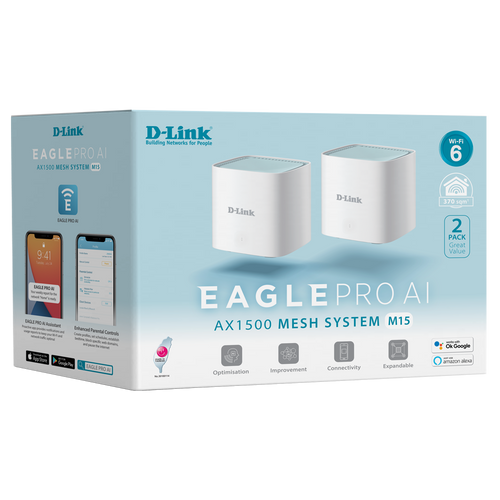D-Link EAGLE PRO AI AX1500 Mesh System (2-Pack)