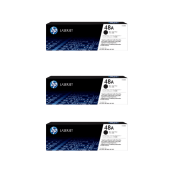 HP 48A Toner Cartridges Value Pack  - Includes: [3 x Black]
