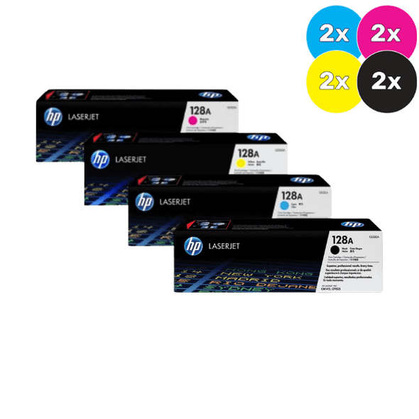 HP 128A Toner Cartridges Value Pack  - Includes: [2 x Black, Cyan, Magenta, Yellow]