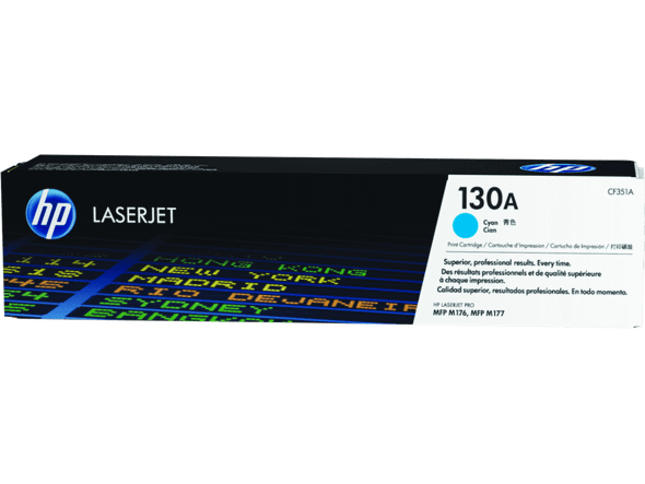 Genuine HP 130A Cyan Toner Cartridge
