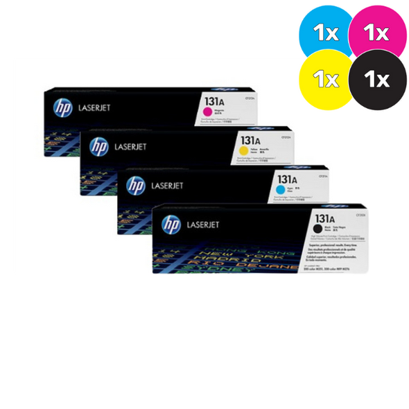 HP 131A Toner Cartridges Value Pack - Includes: [1 x Black, Cyan, Magenta, Yellow]