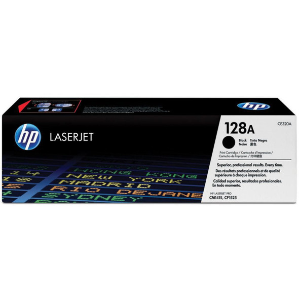 Genuine HP 128A Black Toner Cartridge