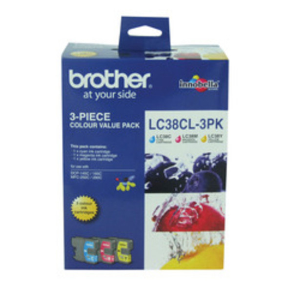 Brother LC-38CL Colour Ink Cartridges (Multi Pack)