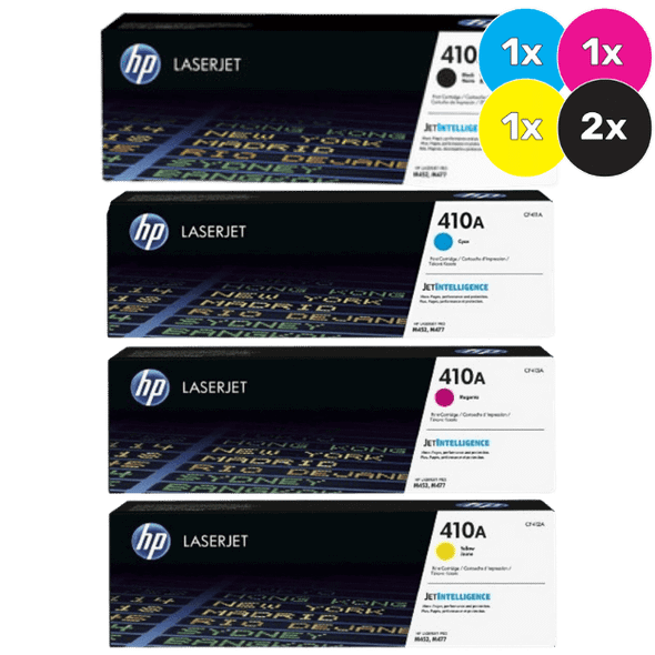 HP 410A Toner Cartridges Value Pack  - Includes: [2 x Black, 1 x Cyan, Magenta, Yellow]