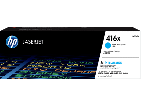 Genuine HP 416X Cyan High Yield Toner Cartridge