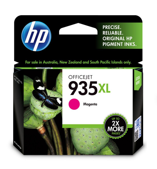 Genuine HP 935XL Magenta Ink Cartridge, HP OfficeJet, XL Magenta ink, 2X more pages.