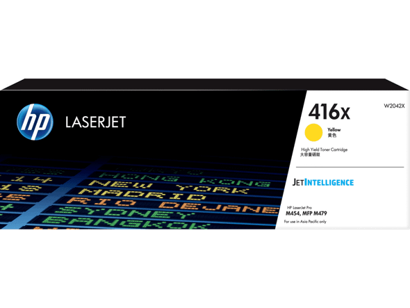 Genuine HP 416X Yellow High Yield Toner Cartridge