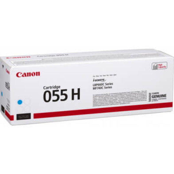 Canon 055H Cartridge for CANON IMAGECLASS MF746CX, genuine Canon product packaging, white and red box.