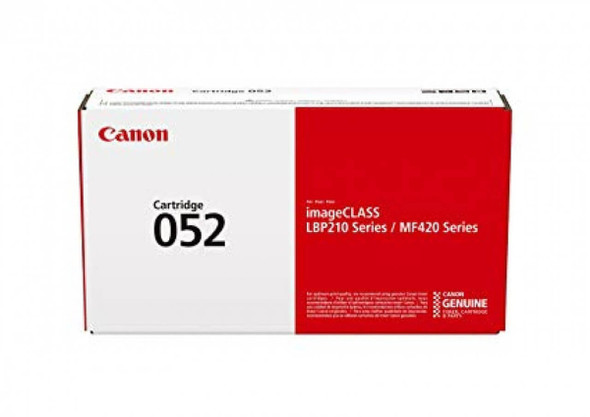 Canon 052 imageCLASS LBP212DW Series genuine toner cartridge box, red and white packaging, Canon branding.