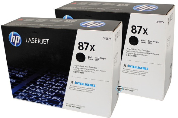 HP 87X Black Twin Toner Pack, includes x2 Black Toners