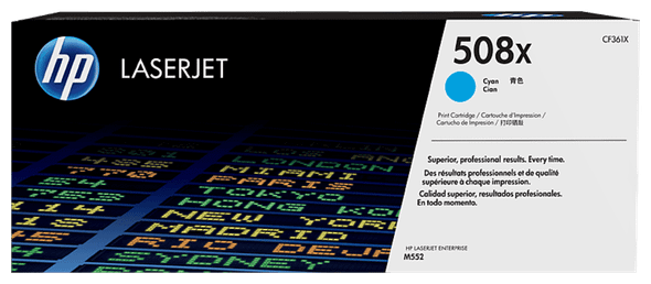 Genuine HP 508X Cyan Toner Cartridge