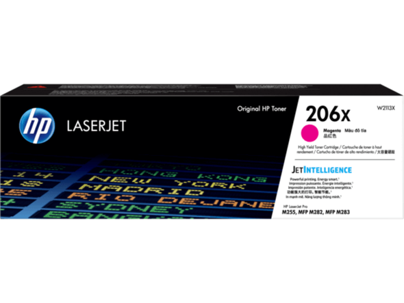 Genuine HP 206X Magenta High Yield Toner Cartridge