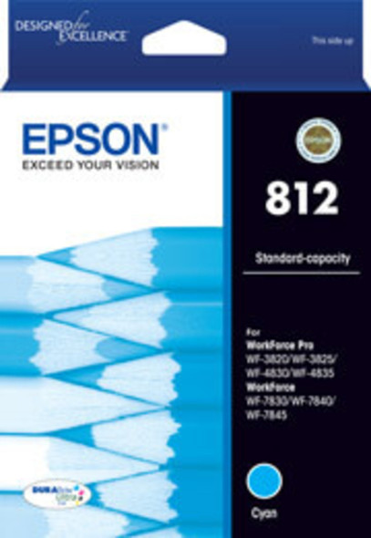 Epson 812 DURABRite Cyan Ink Cartridge (Original)