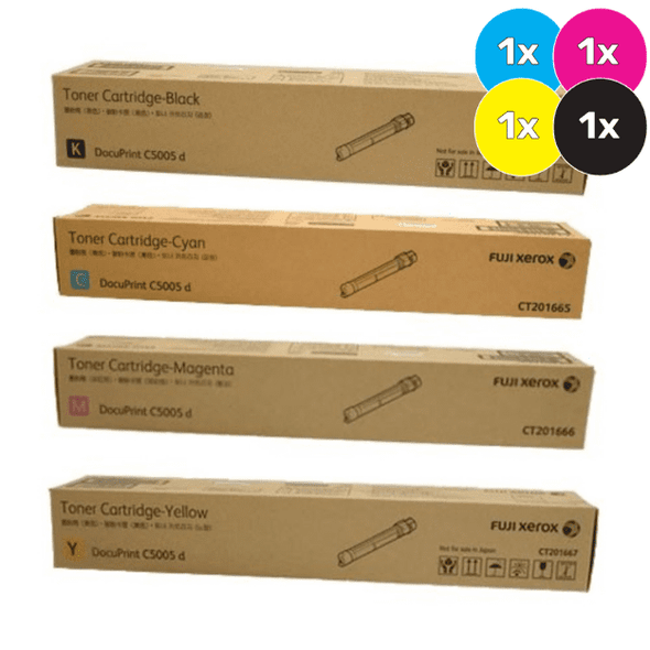 Xerox C5005 Toner Cartridges Value Pack - Includes: [1 x Black, Cyan, Magenta, Yellow]