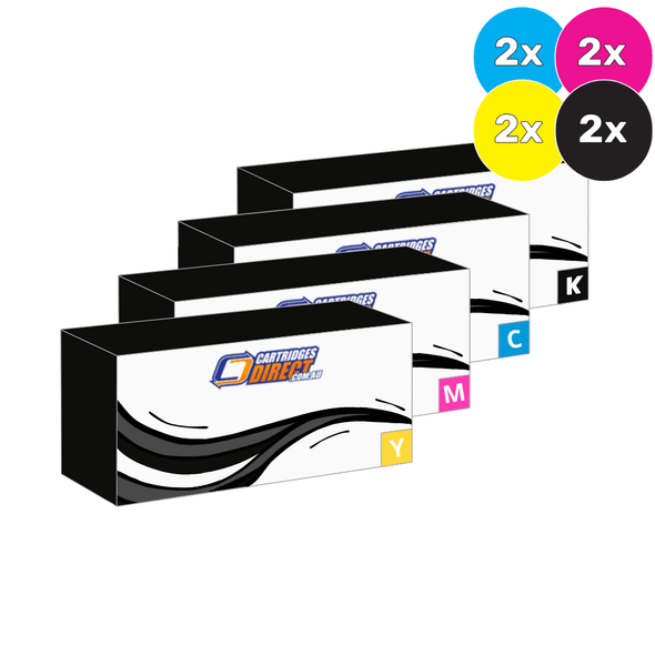 HP 202X compatible Toner Cartridges Value Pack, 2x Black, Cyan, Magenta, Yellow, Compatible brand.