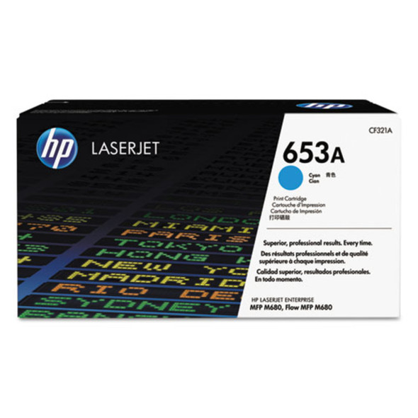 Genuine HP 653A Cyan Toner Cartridge