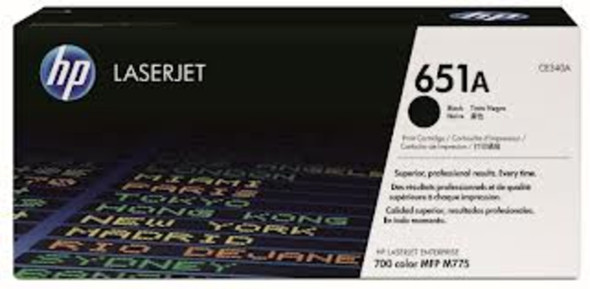 Genuine HP 651A Black Toner Cartridge