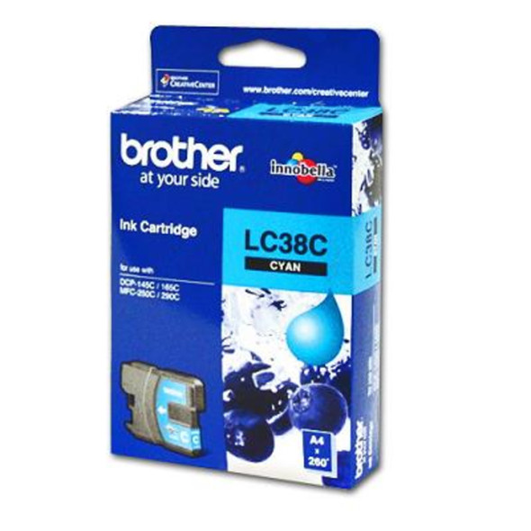 Brother LC38 Cyan Ink Cartridge (Original)