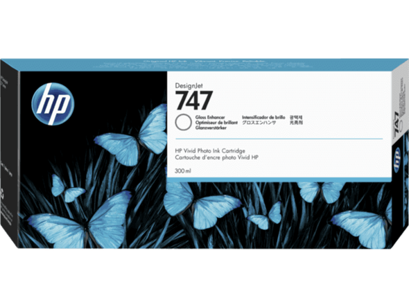 HP 747 300-ml Gloss Enhancer DesignJet Ink Cartridge