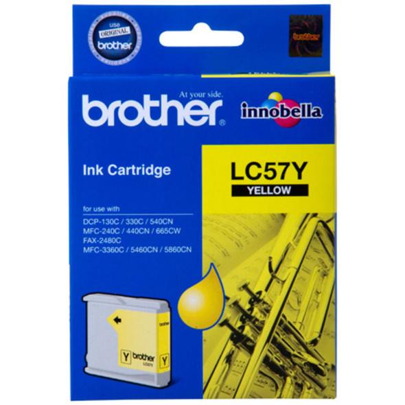 Brother LC57 Yellow Ink Cartridge (Original)