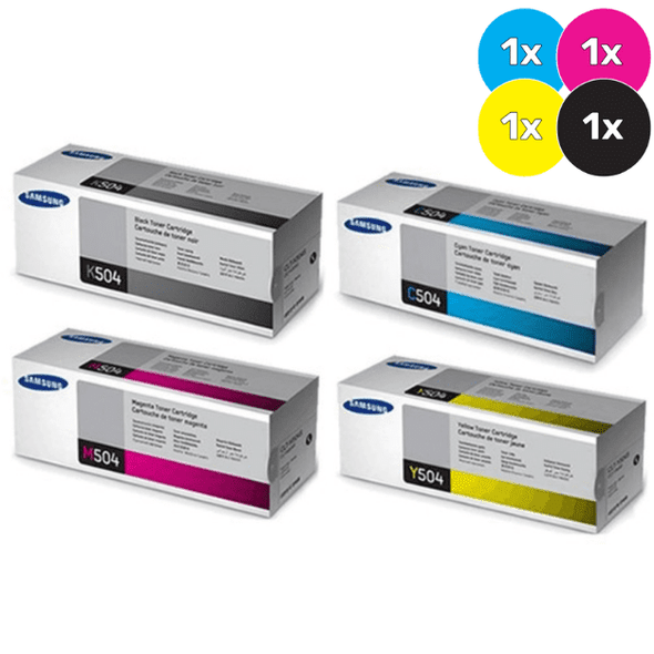 Samsung CLT-504 Toner Cartridges Value Pack - Includes: [1 x Black, Cyan, Magenta, Yellow]