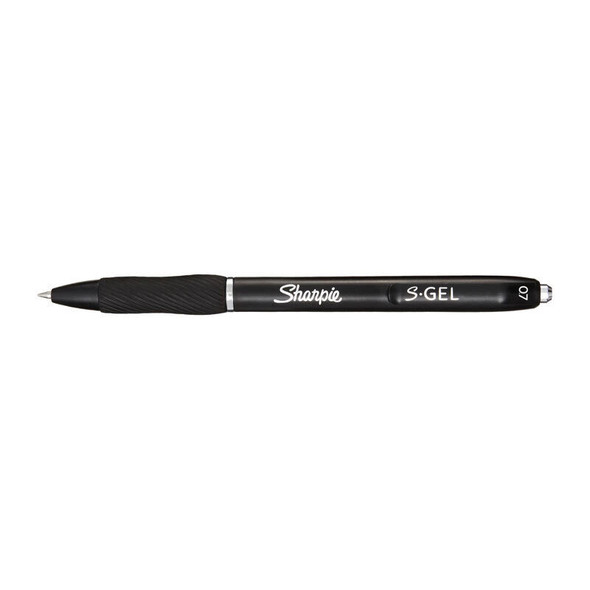 Sharpie Gel Retractable 0.7 Pen Black Box 12