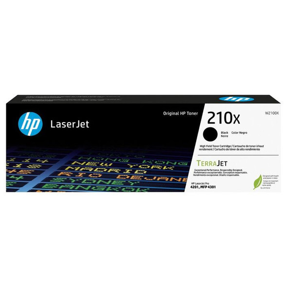 HP 210X Black Toner Cartridge W2100X