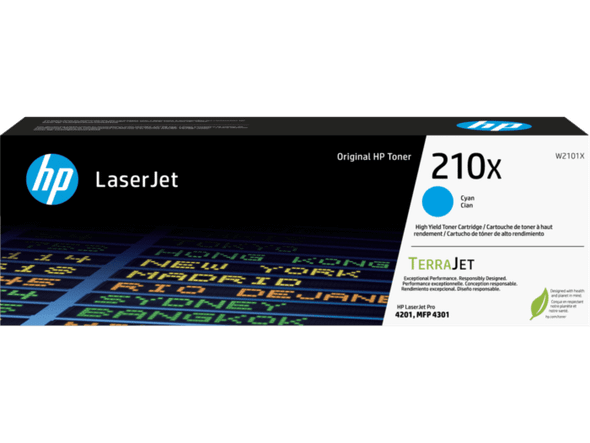Genuine HP 210X Cyan High Yield Toner Cartridge