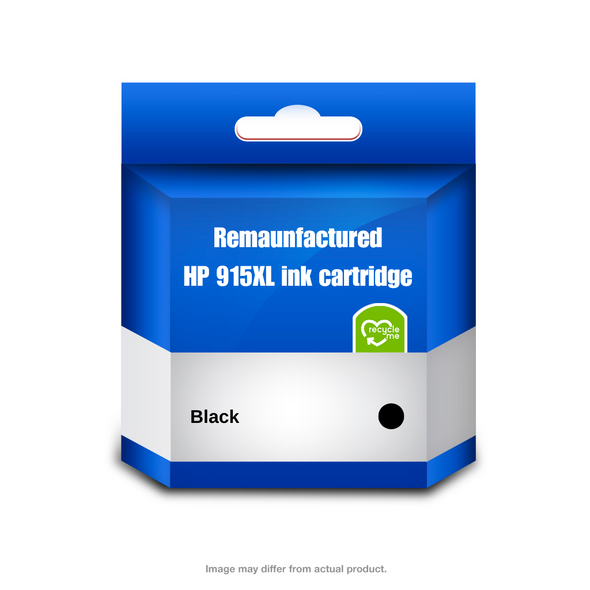 HP 915XL Black Ink Cartridge (Remanufactured)