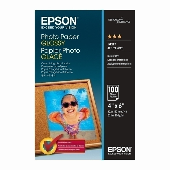 Epson S042548 Photo Glossy Paper - Premium Quality Photo Paper - 8.5 x 11 inches