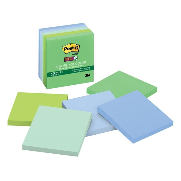 Post-It 654-5SST BorBora Sticky Notes 73x73mm - Pack of 5 - Office Supplies