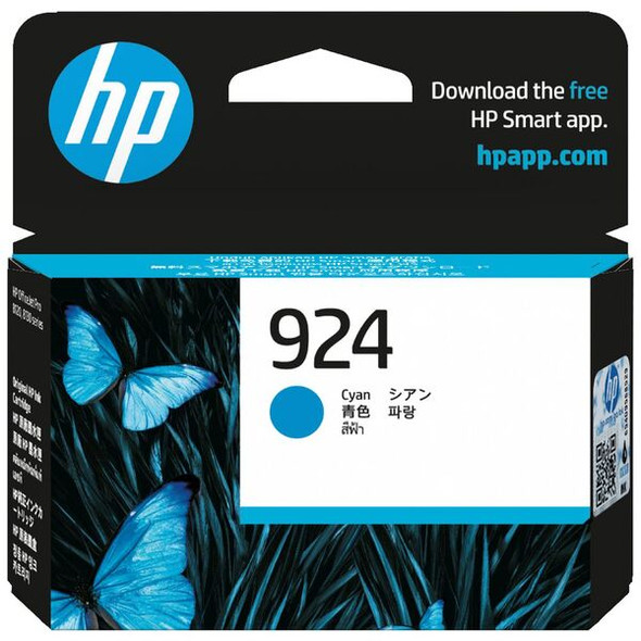 HP 924 Cyan Ink Cartridge - Genuine OEM - High Yield - 4K0U3NA