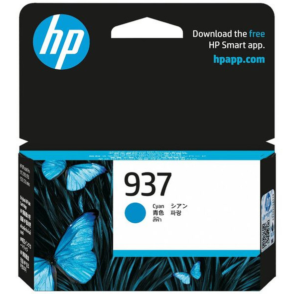 HP 937 Cyan Ink 4S6W2NA - High-Quality Printer Ink Cartridge for Vibrant Blue Prints
