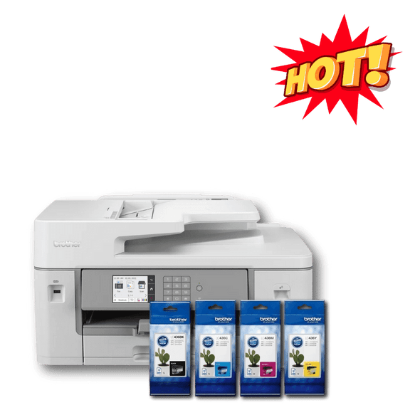 Brother MFC-J6555dw XL INKvestment Multifunction Printer with LC-436 Ink Cartridge Bundle