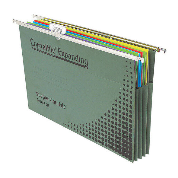 Crystalfile Complete Suspension Files Foolscap Expanding (Pack of 10)