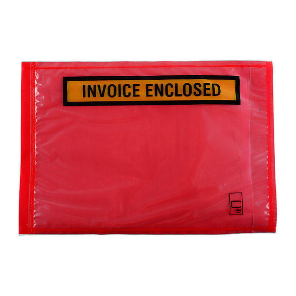 Cumberland Packaging Envelope Invoice Enclosed Red 165 x 115mm (Box of 1000)