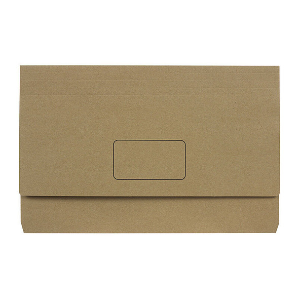 Marbig Slimpick Foolscap Document Wallet Envelope Kraft (Pack of 10)