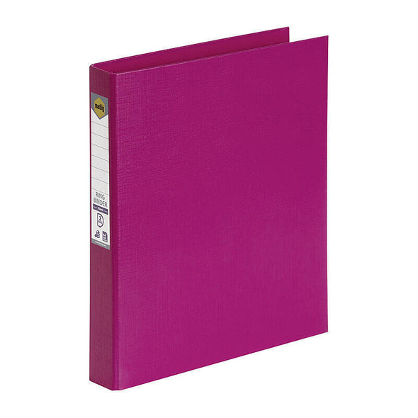 Marbig Ring Binder A4 25mm 2 D-Ring PE Pink