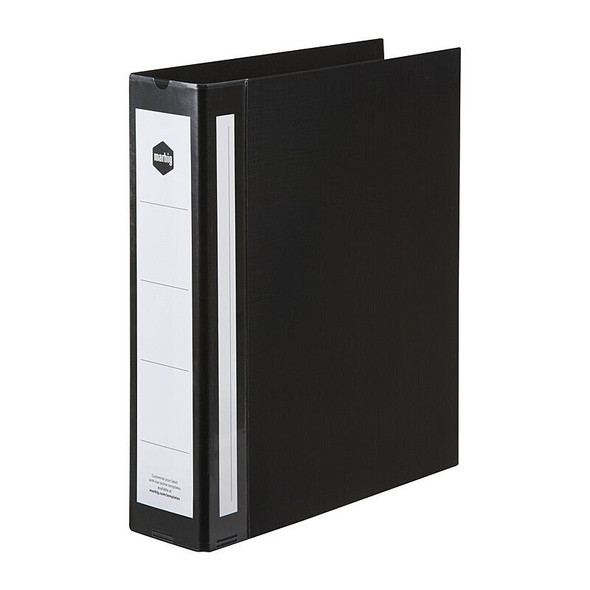 Marbig Ring Binder Deluxe A4 50mm 4 D-Ring PE Black