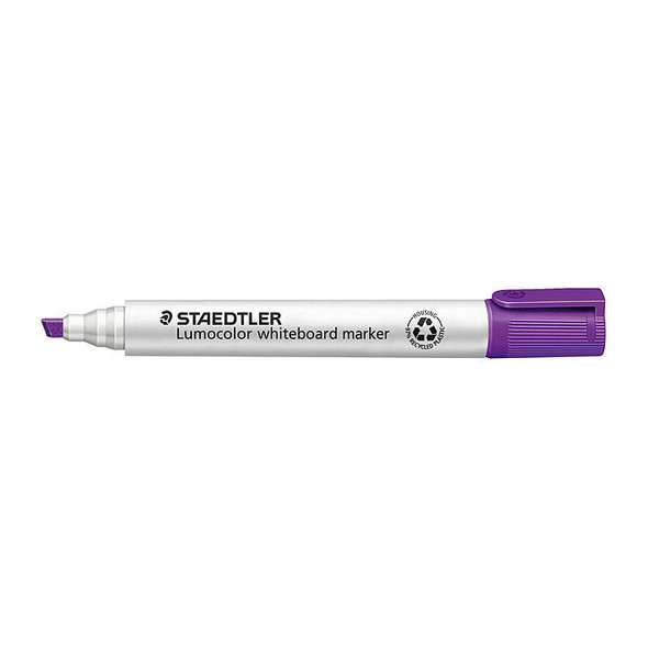 Staedtler Lumocolor Whiteboard Marker Chisel Tip Purple (Box of 10)