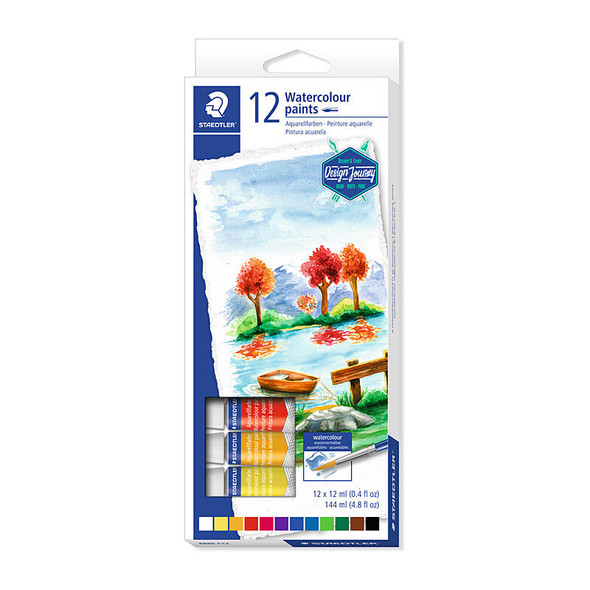Staedtler Watercolour Paint Assorted (Box of 12)
