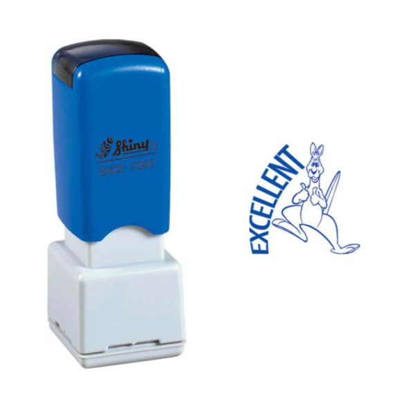 Staedtler Merit Stamp, blue, Improving Kangaroo design, Genuine product with Excellent stamp impression, white base.